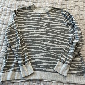 Grey Zebra Sweater